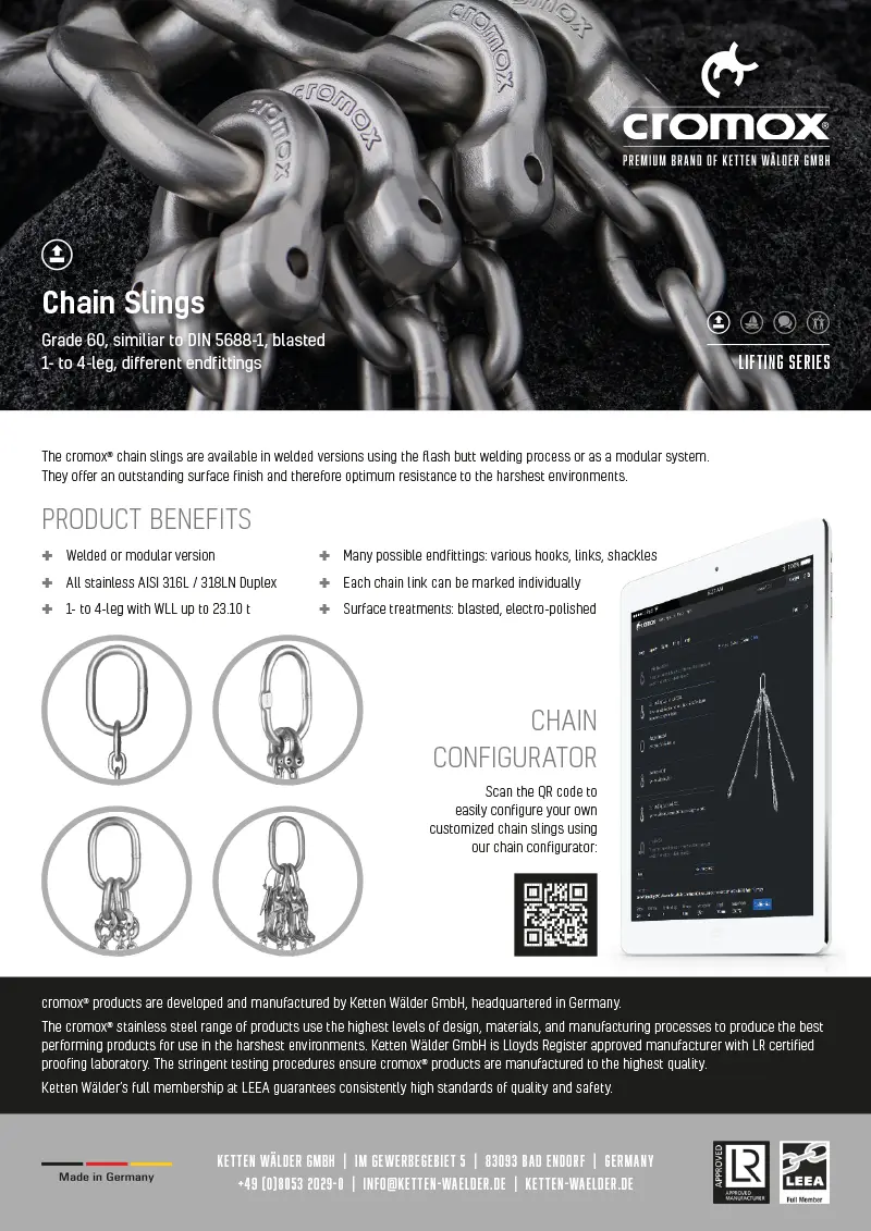 cromox® Chain Slings