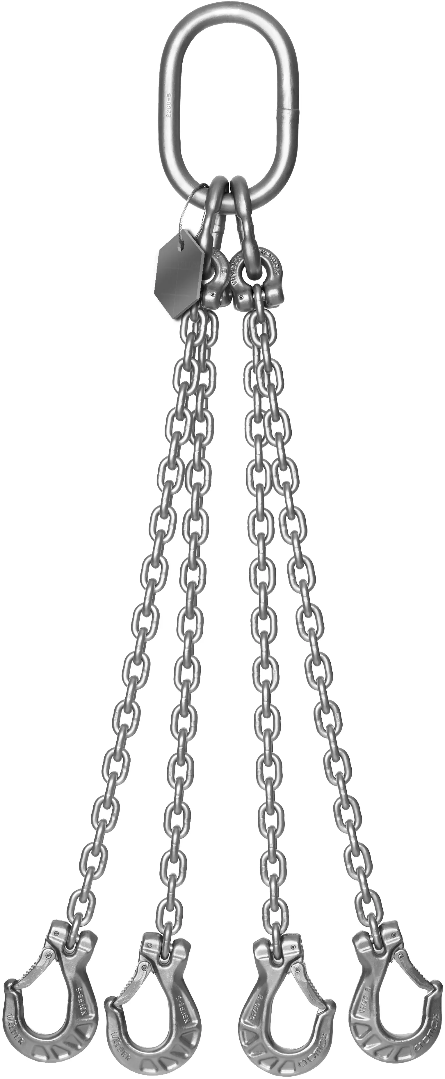 Élingues chaînes cromox® en système modulaire avec fixation standard CGS