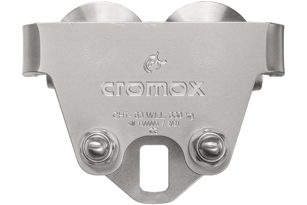 LE CHARIOT DE PALAN cromox® PERMET UN DÉPLACEMENT FLEXIBLE DE LA CHARGE